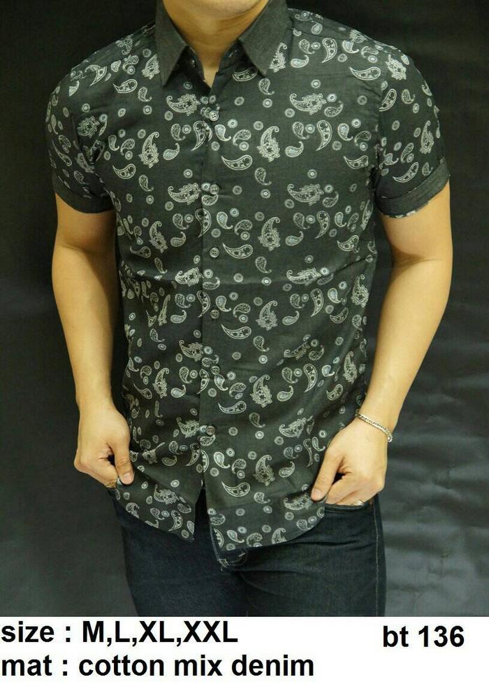 Baju Batik Kemeja Pria Slim Fit - BT136