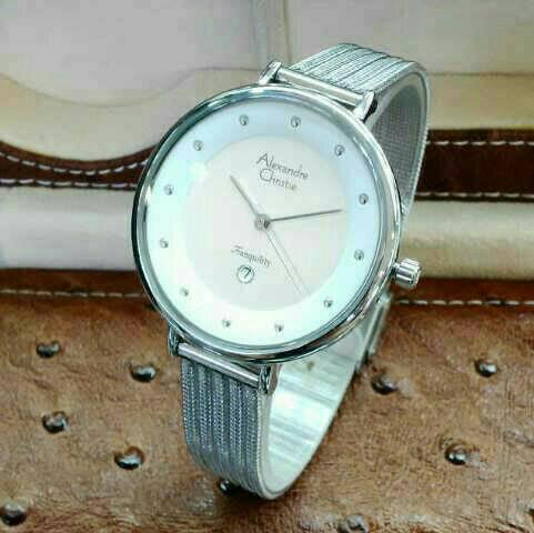 ALEXANDRE CHRISTIE. AC2485. SILVER. GARANSI RESMI 1 TAHUN