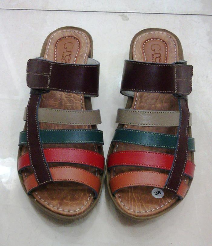 Sandal wanita kulit asli / Sandal kulit Magetan
