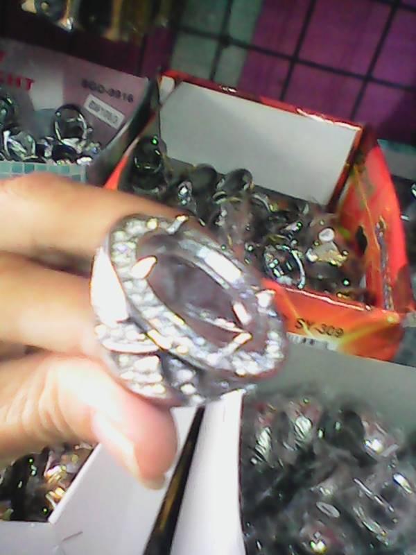 ring ikat emban akik jumbo sirkon halus titanium