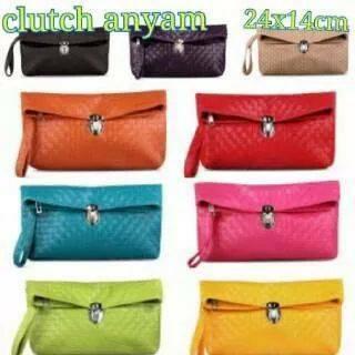 dompet tas Quinta clutch anyam