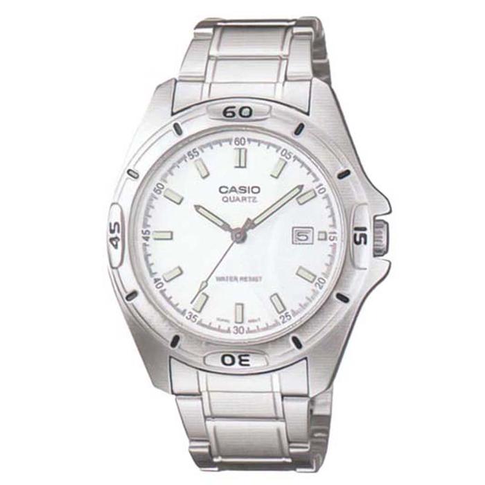 JAM TANGAN PRIA CASIO ORIGINAL ANALOG SILVER STAINLESS MTP-1244D-7A CASIO MTP 1244D 7A CASIO MTP1244
