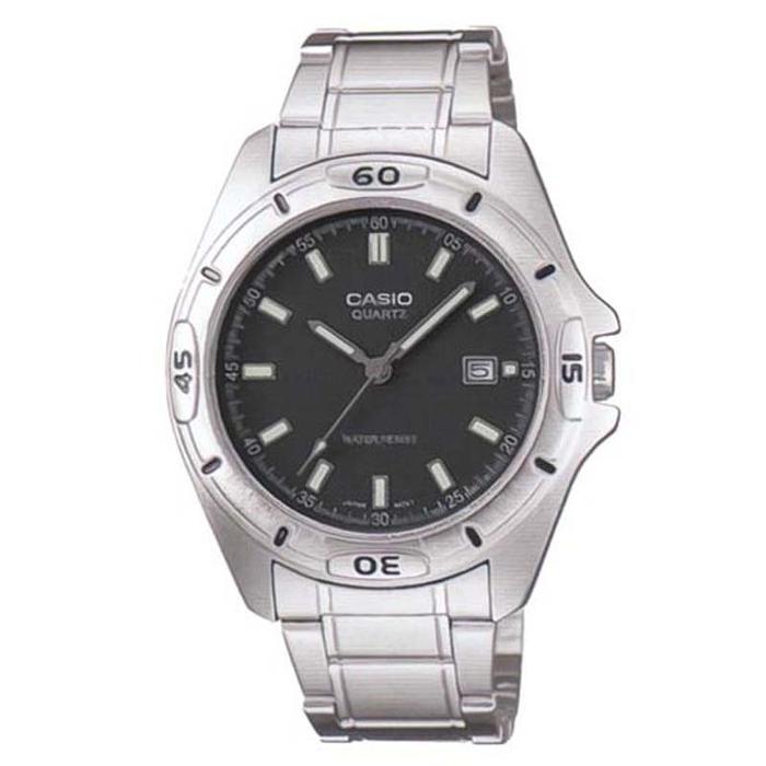 JAM TANGAN PRIA CASIO ORIGINAL ANALOG SILVER STAINLESS MTP-1244D-8A CASIO MTP 1244D 8A CASIO MTP1244