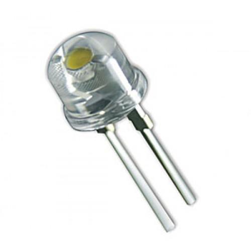 lampu led topi Camping / straw hat 8mm putih Strawhat 8mm White