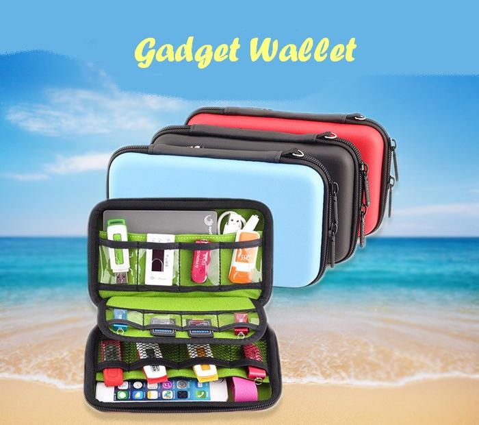 Gadget Wallet LARGE (Banyak sekat, muat powerbank, aksesoris gadget)