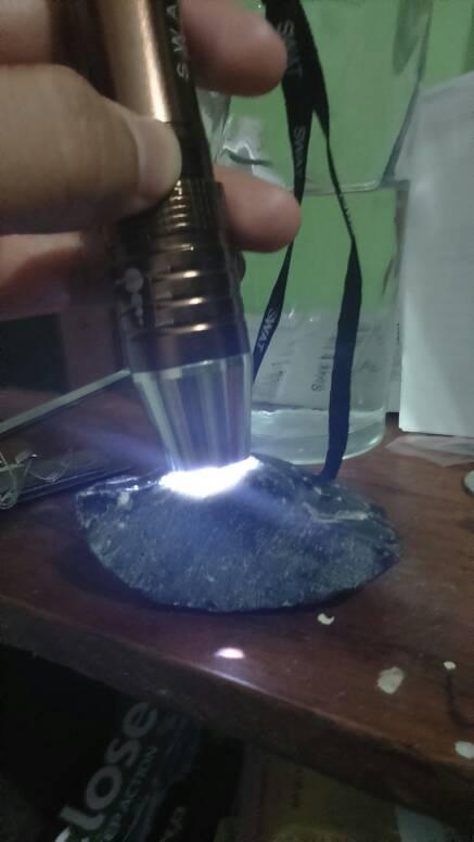 Bahan Batu Kecubung wulung(tanduk)