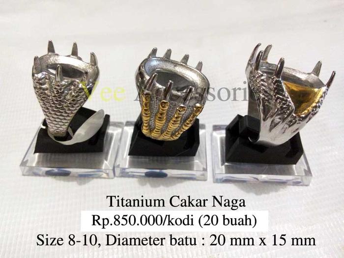 Grosir Ring / Emban Cincin Titanium Cakar Naga / Elang