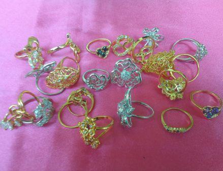 Cincin Emban Cewek Rodium Model Ukuran Random