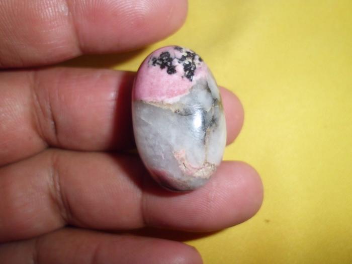 Mata cincin batu RED BORNEO kombinasi putih size jumbo