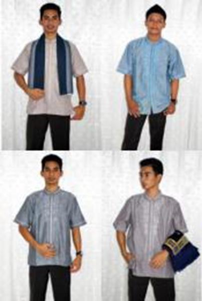 297 KEMEJA PRIA (MEN SHIRTS) BAJU KOKO EKSKLUSIF AL-HIKMAH TANGAN PEND