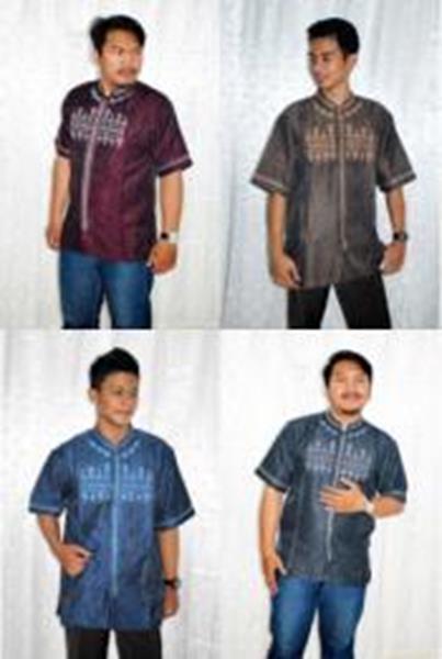 160 KEMEJA PRIA (MEN SHIRTS) BAJU KOKO EKSKLUSIF AL-HIKMAH KATUN BORDI