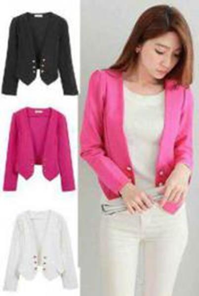 336 JAKET WANITA SET BLAZER ZERA, INNER TANKTOP + BLAZER, BAHAN KAOS S