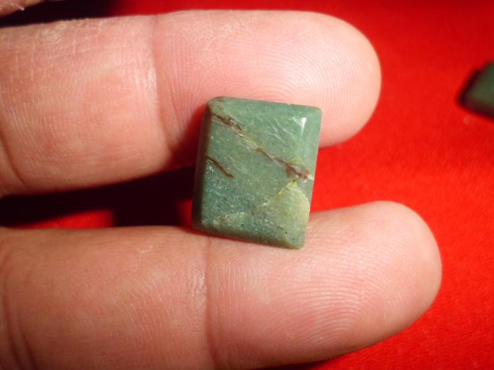 Mata cincin batu IJO BOTOL GARUT cutting kotak BESAR