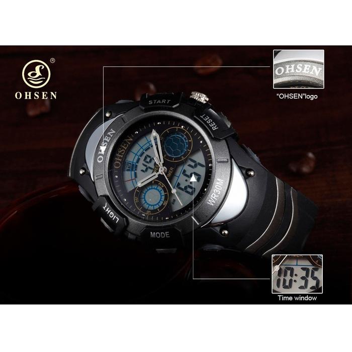 jam tangan Ohsen Waterproof Quartz Digital Sport AD385-1
