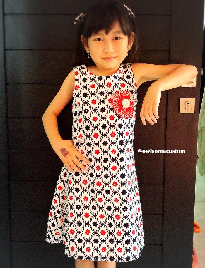 dress batik anak premium - code NR01