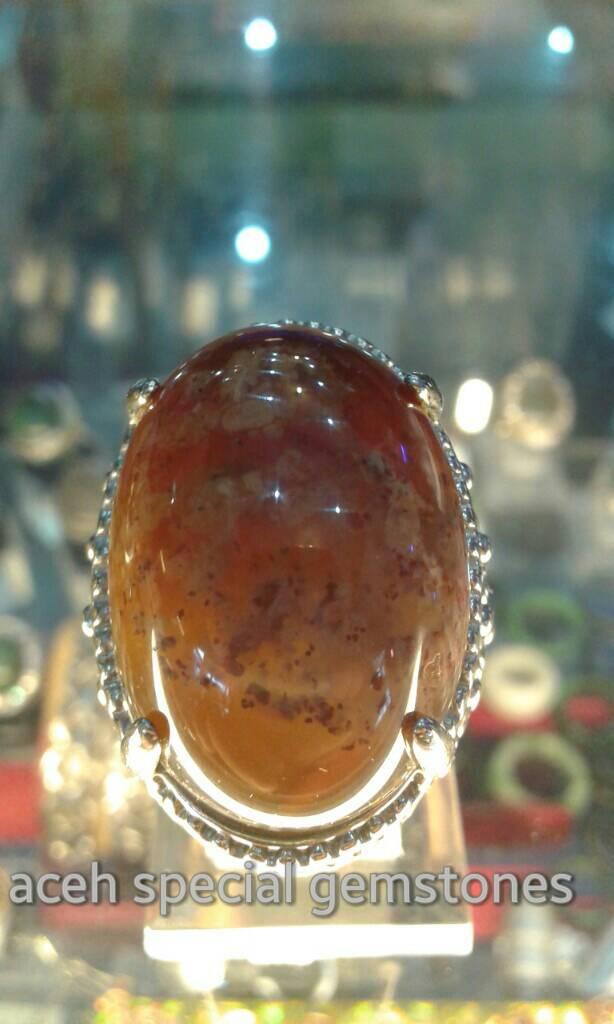 cincin batu akik lumut suliki "BADAI PASTI BERLALU" _ sumbar _