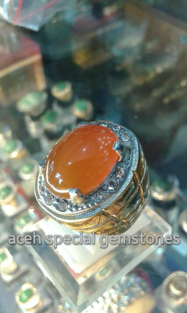 cincin batu cempaka madu " MADU TIGA " _ aceh _