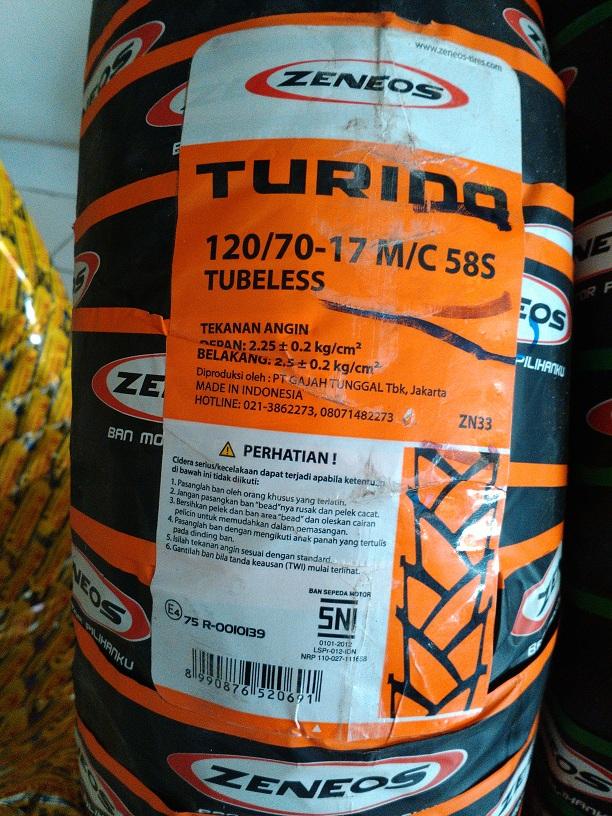 Ban Semi Trail Zeneos ZN33 Turino 120/70 - 17"