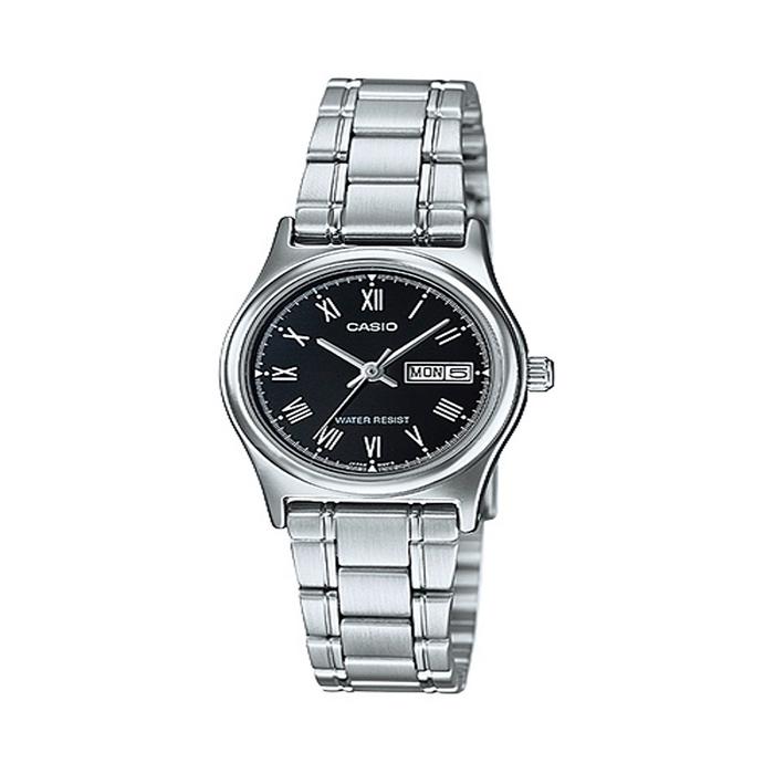 Casio Analog Jam Tangan Wanita Rantai Silver LTP-V006D-1B Original