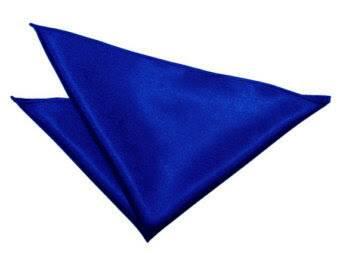 sapu tangan pocket square biru elektrik ready stok