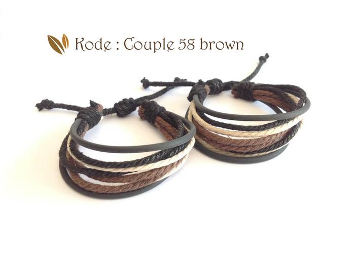 Gelang Karet, Gelang couple, gelang pasangan pria wanita Couple 58