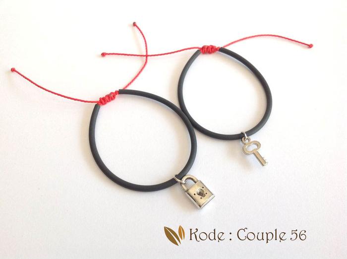 Gelang Karet, Gelang couple, gelang pasangan pria wanita Couple 56