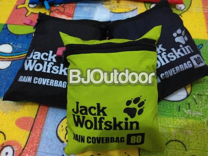 Obral Rain Cover Bag 80 liter, Merk Jack wolfskin The North Face