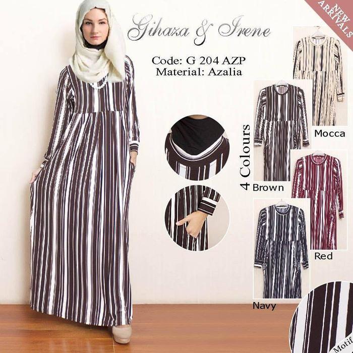 G204AZP/G 204 AZP IRENE HIJAB MAXI GAMIS DRESS FASHION WANITA MUSLIMAH