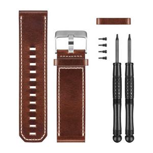 GARMIN-PREMIUM LEATHER WATCH BAND