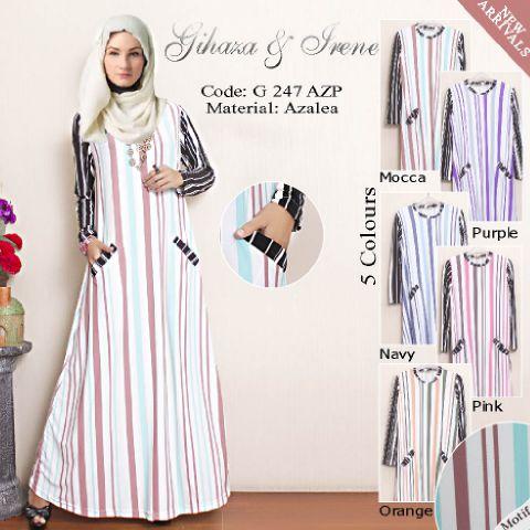 G247AZP/G 247 AZP IRENE HIJAB MAXI GAMIS DRESS FASHION WANITA MUSLIMAH