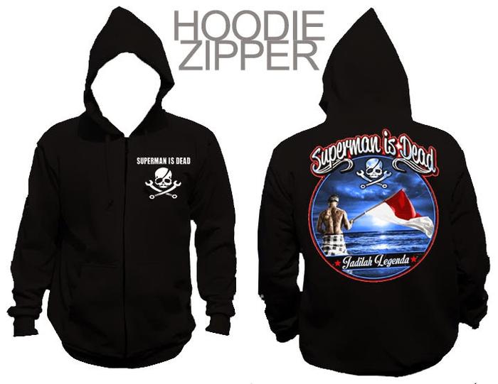 Hoodie zipper superman is dead-jaket superman is dead