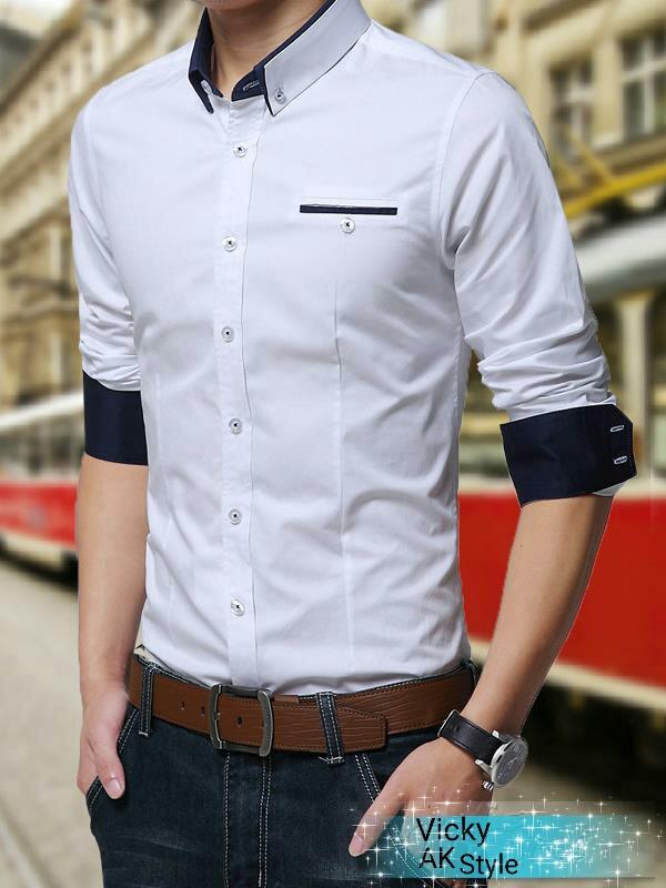 kemeja casual pria vicky