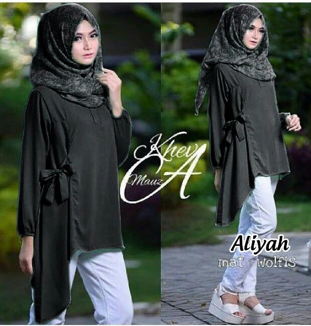tunik only aliyah hitam