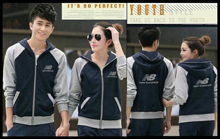 couple jaket NB navy