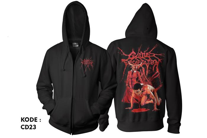 jaket cattle decapitation-zipper cattle decaptitation-switer-hodi cd23