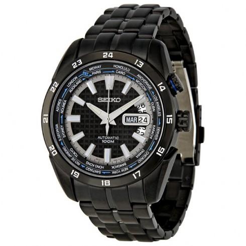 Jam Tangan Seiko SRP039 Pria Otomatis Full Black 41mm