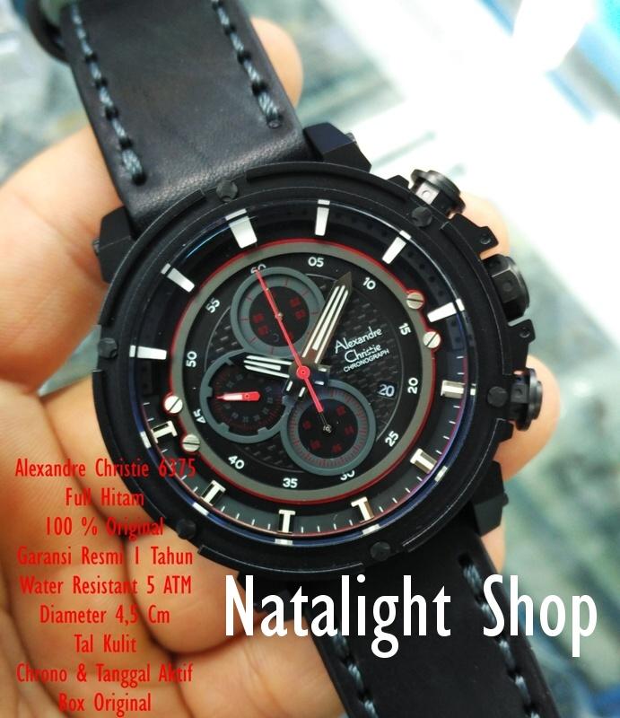 JAM TANGAN PRIA ELEGAN MEWAH ALEXANDRE CHRISTIE KULIT 6375 ORIGINAL