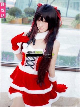 Costume Kurumi Tokisaki Date a Live Christmas ver. Cosplay JK Dress