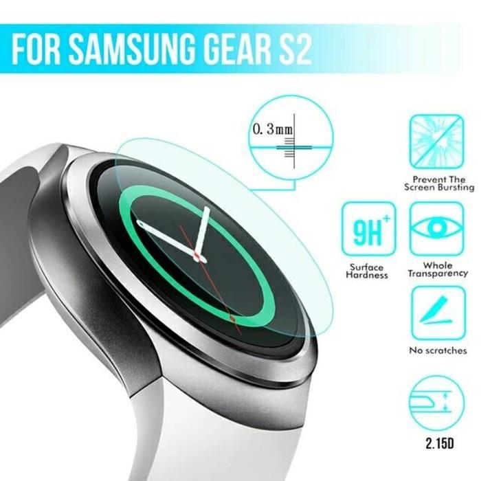 Tempered glass samsung gear s2 sport & gear s2 classic anti gores kaca