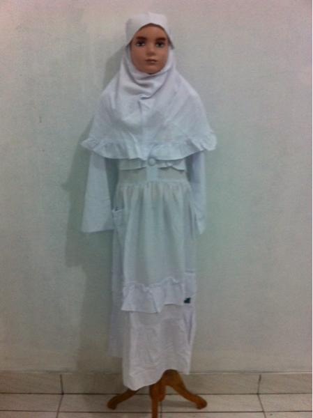 gamis putih anak / baju ihrom anak wanita / baju ihrom anak perempuan