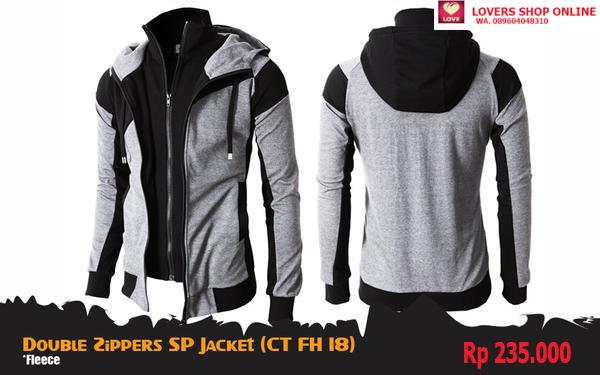 Jaket - DOUBLE ZIPPER SP JACKET Korea Style Anime