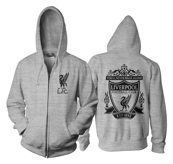 Jaket LIVERPOOL Logo HOODIE ZIPPER