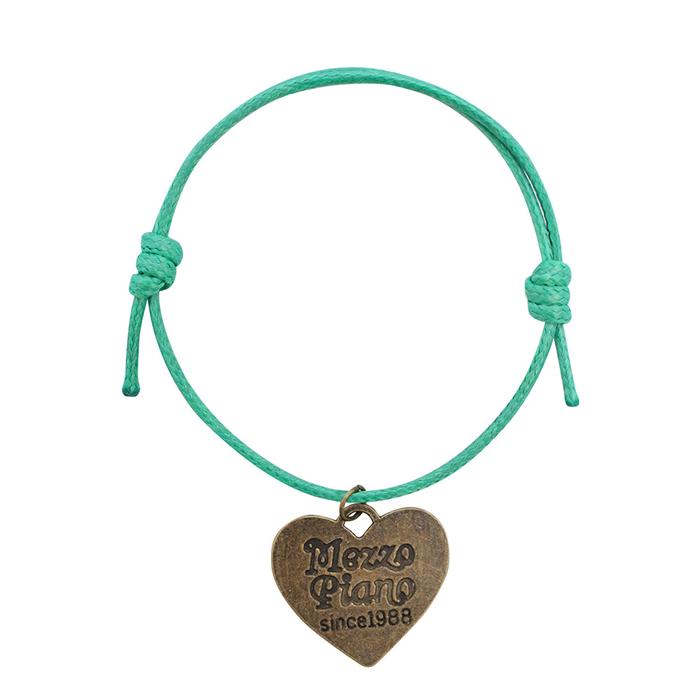 NEW MUSICAL COTTON BRACELET - MEZZO PIANO GREEN | Gelang