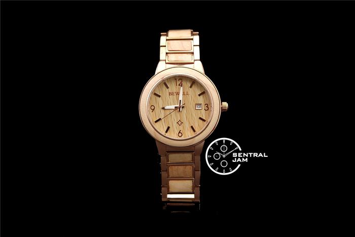 Jam Tangan Kayu Stainless BEWELL - W1049
