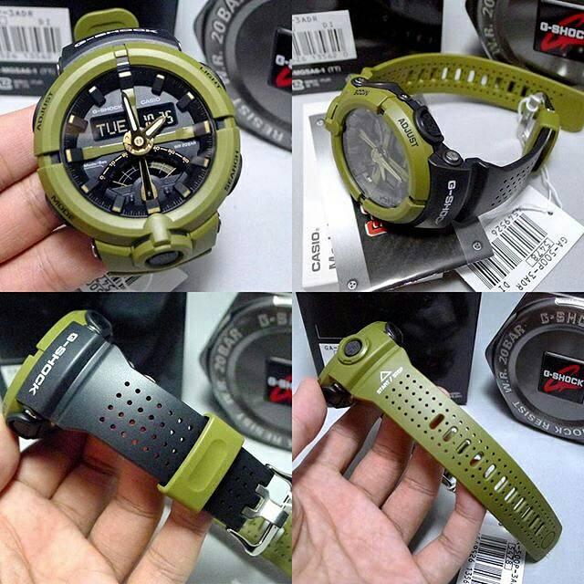 Casio G-SHOCK GSHOCK GA500P GA-500P HIJAU ORIGINAL