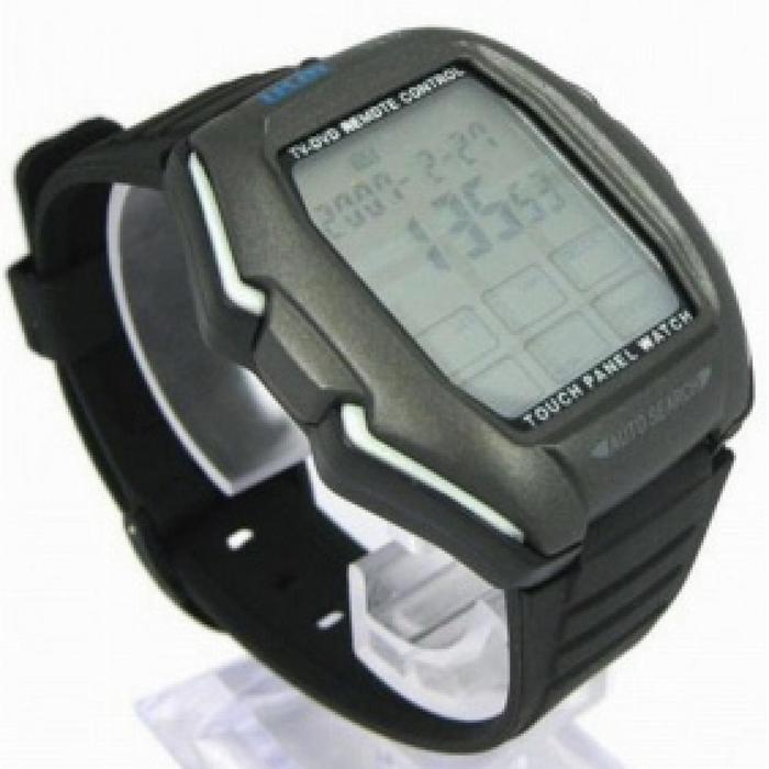 Watch Multifunction Remote Control Touch Screen for TV/DVD/VCD - Bla