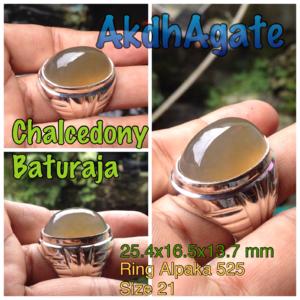 Cincin Batu Akik Anggur Oli (bio solar) Baturaja - Natural Chalcedony
