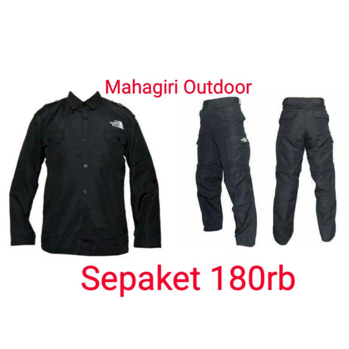 Paket pdl cargo lapangan celana kemeja ripstop bkn eiger rei consina