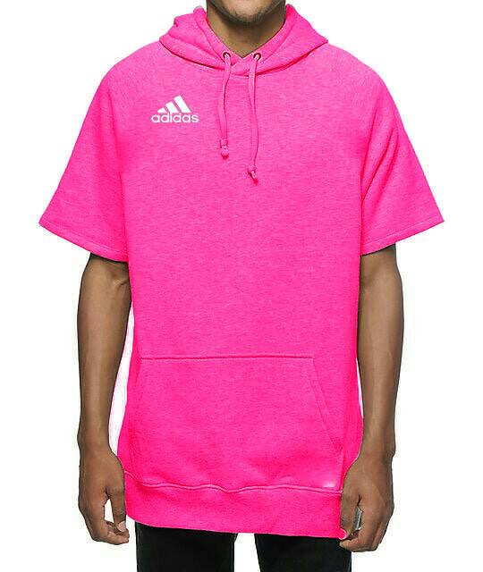 Jaket Hoodie Lengan Pendek Adidas Short Sleeve Hoodie Adidas Pink