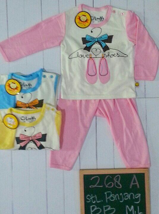 Leeva 268A Setelan kaos panjang piyama tidur bayi & anak